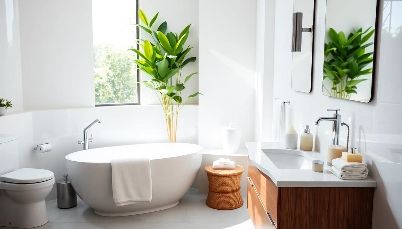 Handwerkliche Sanitärausstattung von sonni sanitär GmbH in einem modernen Badezimmer