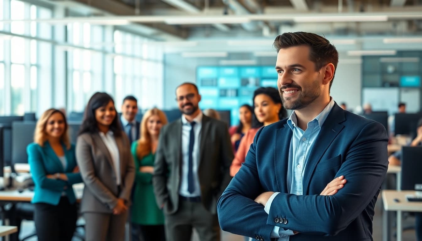 Hire reps by industry at a professional recruitment meeting with diverse candidates.
