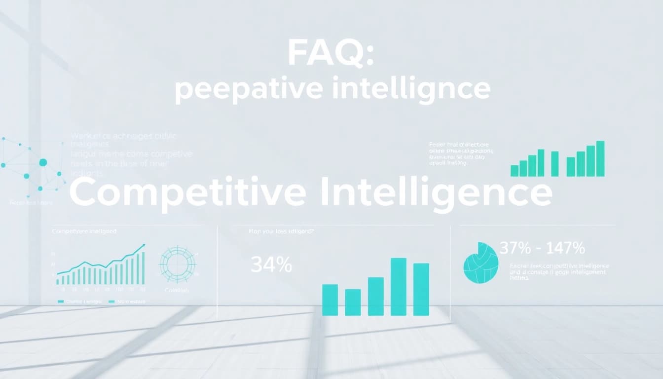 Illustrative infographic capturing competitive intelligence faqs insights with data visualizations.