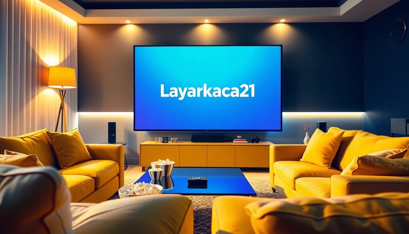 Experience cinematic bliss at home with Layarkaca21 on a modern screen setup.