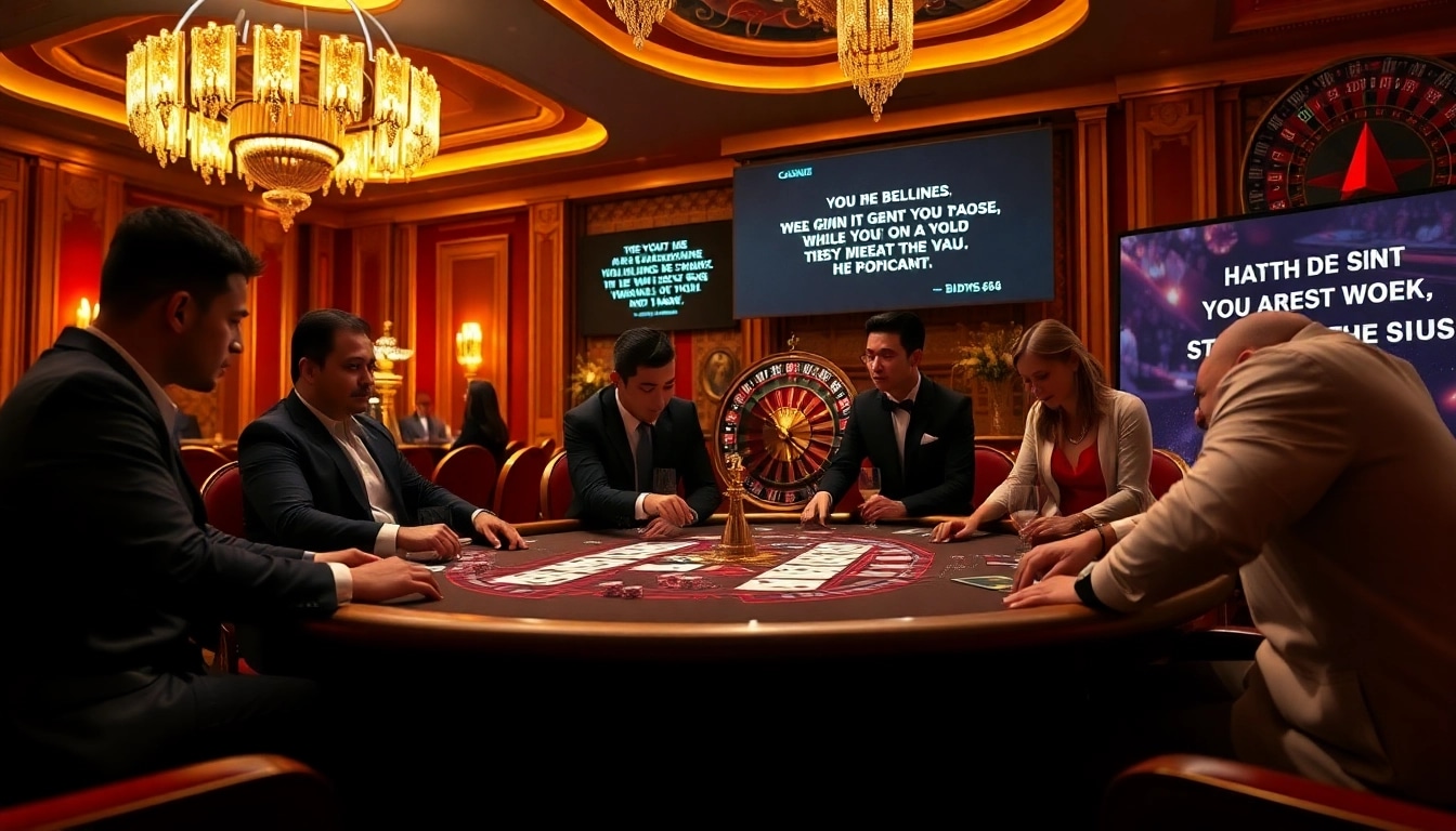 Visual representation of a luxurious casino poker scene featuring players engaged in high-stakes action at https://www.bdtk66.blog/.