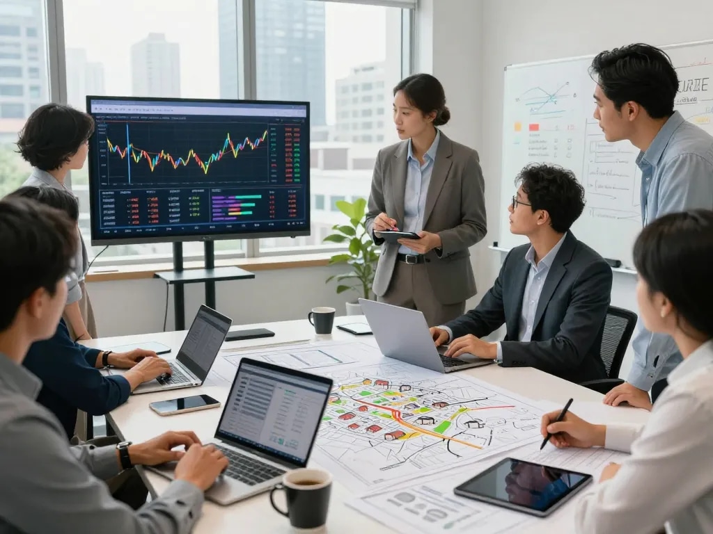 Nationwide investors group team strategizing for real estate success