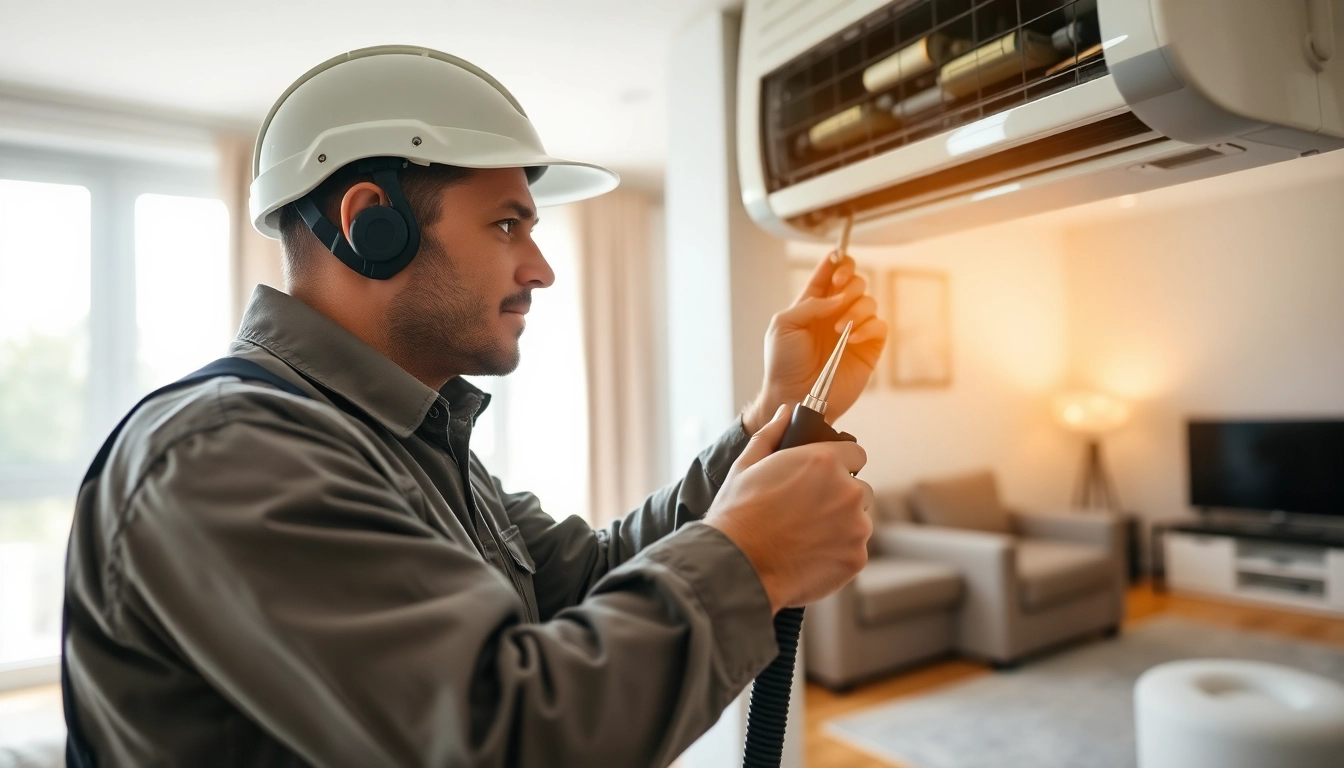 HVAC technician conducting emergency hvac repair bc with professionalism and expertise.