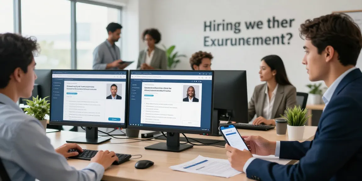 Recruitment professional engaging clients with digital platforms in Suriname recruitment.