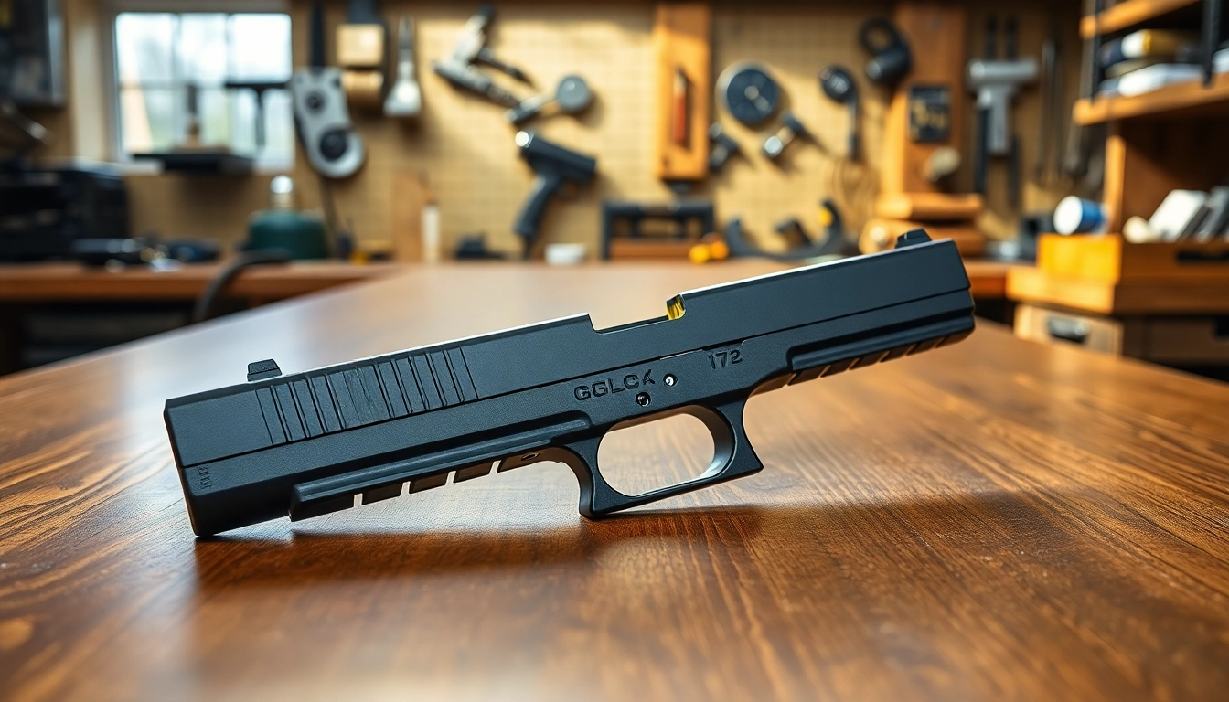 View a Glock 17 Gen 3 MOS OEM Slide highlighting its intricate design and functionality.