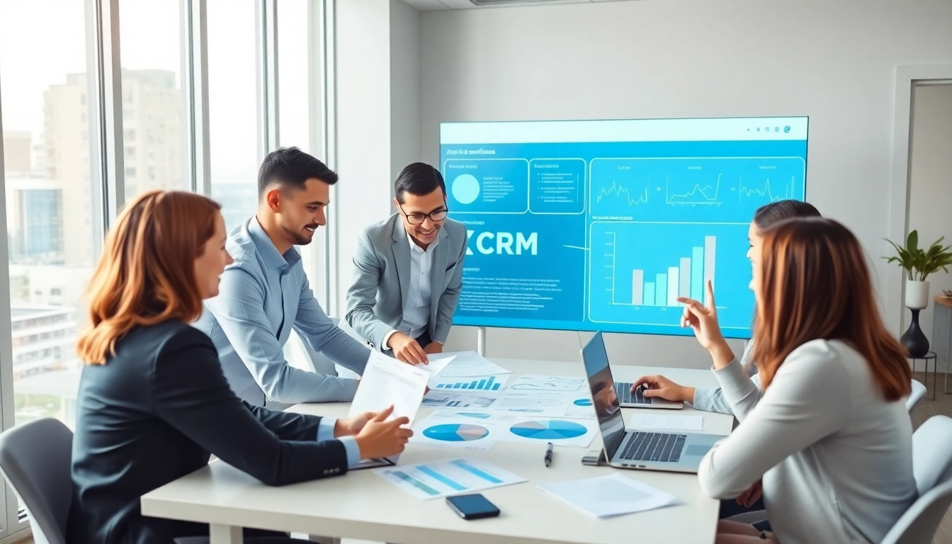 Explore hubspot crm free with a professional team using productive digital tools in a collaborative workspace.