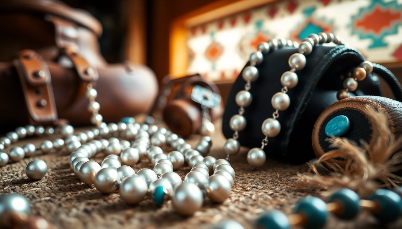 Navajo Pearls Canada displayed beautifully, highlighting their elegance and intricate design.