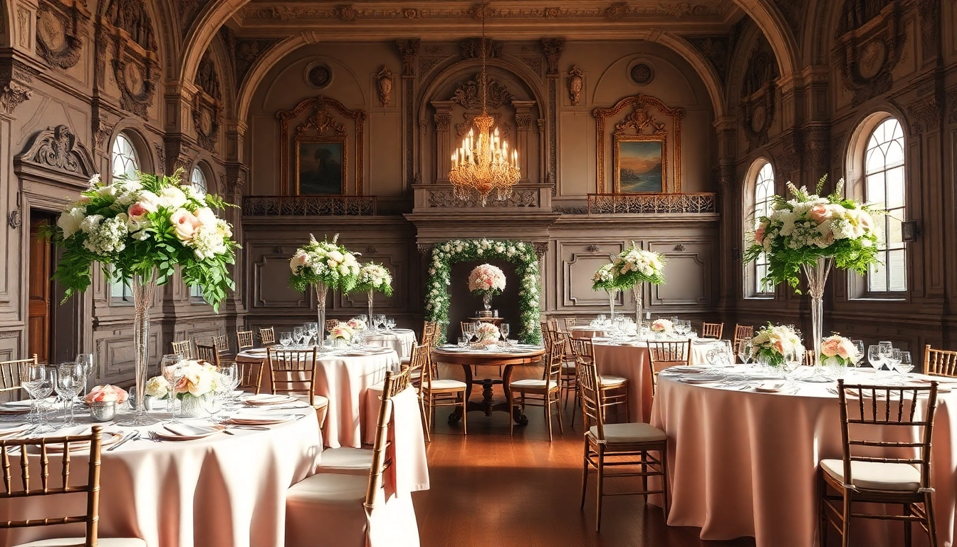 Experience a stunning Wedding Event Space Jacksonville with elegant floral arrangements and charming architecture.