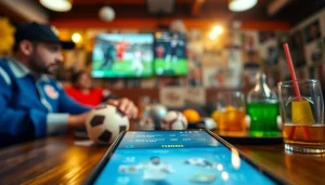 Engaging display of best sports betting sites India with a smartphone showcasing betting odds.