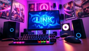 Tampilkan antarmuka permainan link gacor unogg game di setup gaming yang modern dan menyenangkan.