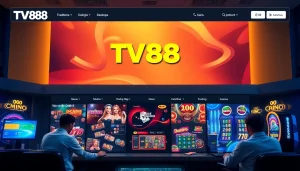 Experience the vibrant and user-friendly interface of TV88's online gambling platform.