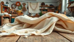 Maak een kunstzinnige creatie met ongebleekt katoen en ambachtelijke materialen.