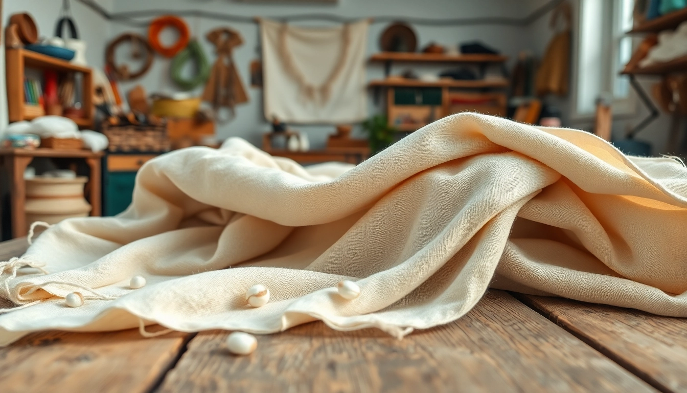 Maak een kunstzinnige creatie met ongebleekt katoen en ambachtelijke materialen.