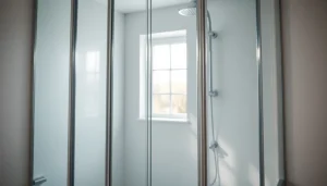 Erleben Sie die elegante sonni Duschkabine mit modernen Glasdetails im zeitgenössischen Badezimmer.