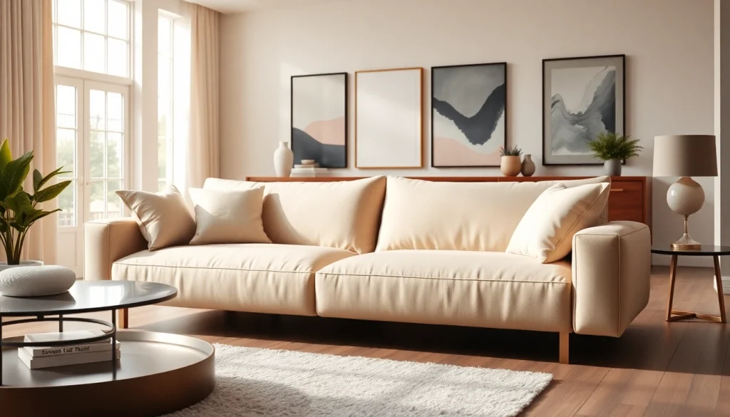 Elegant sofa bed UK in a cozy living room, enhancing comfort and style for inviting spaces.