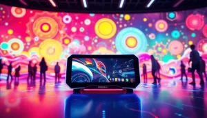 Discover the Freedom X gaming console in a vibrant AI-powered virtual world.