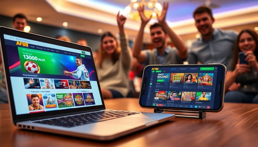 AF88 online gambling platform showcasing games and user-friendly interface
