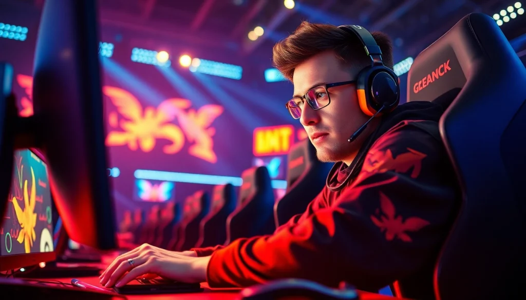 79king competitor showcasing skillful gameplay in an intense esports tournament