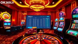 Exciting online gaming experience at OK365LV.COM with vibrant casino visuals.