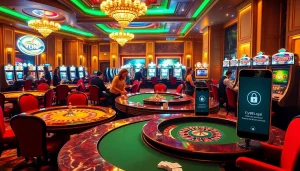 Experience the thrill of gaming at Fly88 Legal, featuring dynamic casino tables, excited players, and secure online interactions.