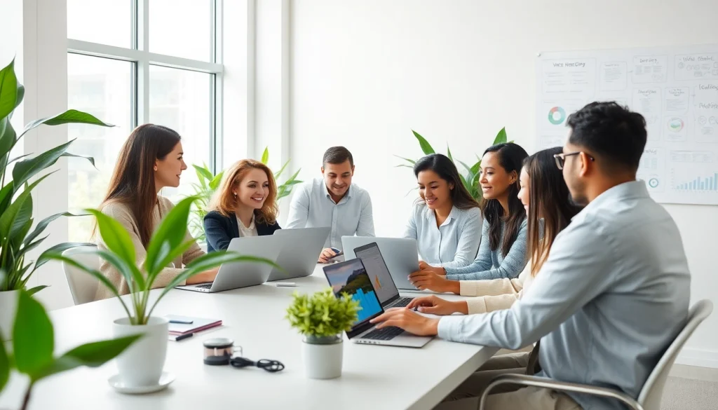 Efficient workspace showcasing WPS官网下载 with diverse professionals using AI-powered tools for collaboration.