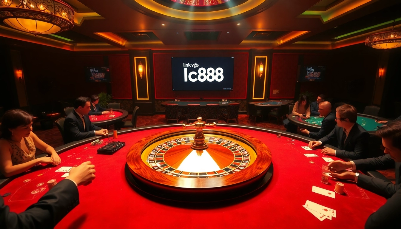 Experience the thrill of making strategic bets at a luxurious casino featuring link vào lc88.