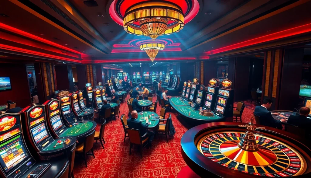 Experience the thrill of winning at online gambling with https://kjc.football/, featuring vibrant casino scenes.