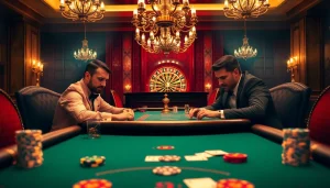 High-stakes poker at https://888newco.com/ showcasing intense gameplay and luxurious setting.