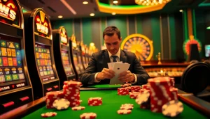 Experience thrilling gambling action at the luxury casino with 88xx and captivating gaming elements.