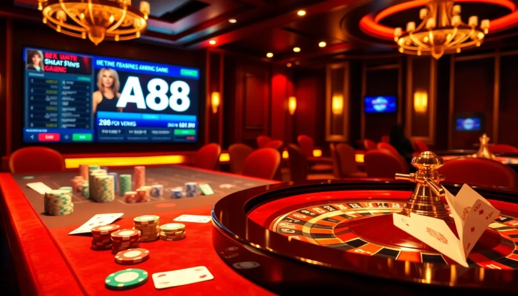 Experience the thrill of gambling at AF88 with vibrant casino tables and rich gameplay.