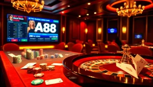Experience the thrill of gambling at AF88 with vibrant casino tables and rich gameplay.