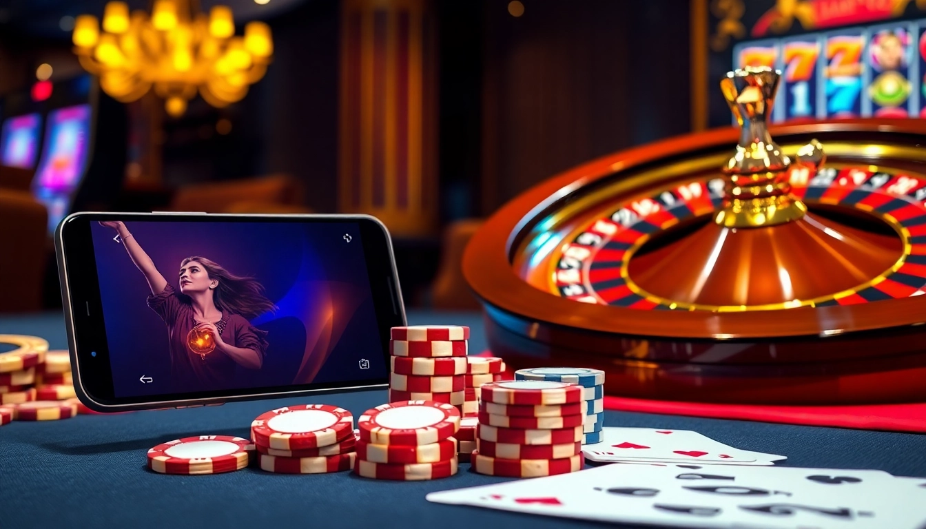 Engage in thrilling games at khela88 casino with vibrant chips and a stunning roulette wheel.