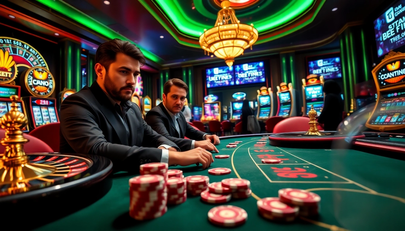 Place your bets at a glamorous casino featuring TK 88-themed poker gameplay.