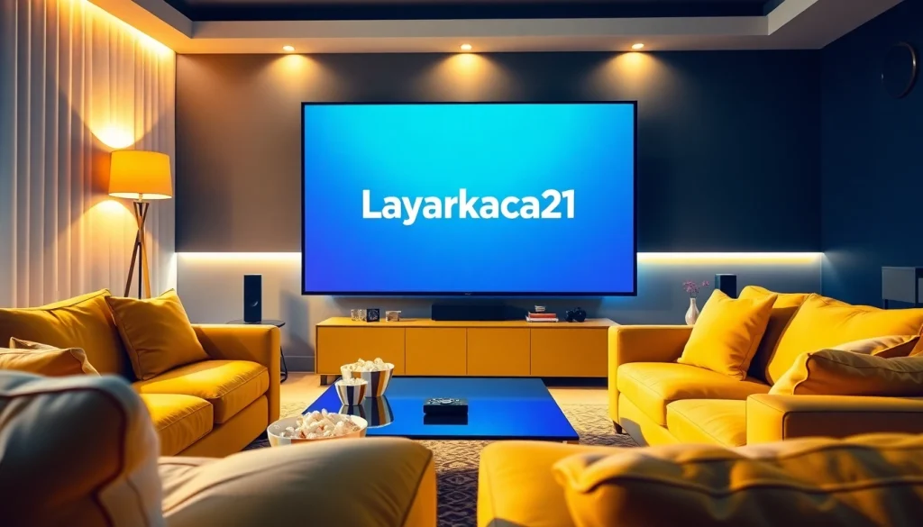 Experience cinematic bliss at home with Layarkaca21 on a modern screen setup.