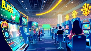 BJ38 online gaming platform showcases exciting cockfighting and casino games in a vibrant digital environment.