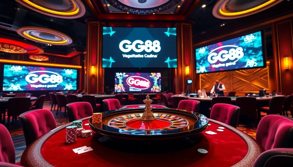 Players enjoying a vibrant GG88 online casino experience with engaging tables and promotions.