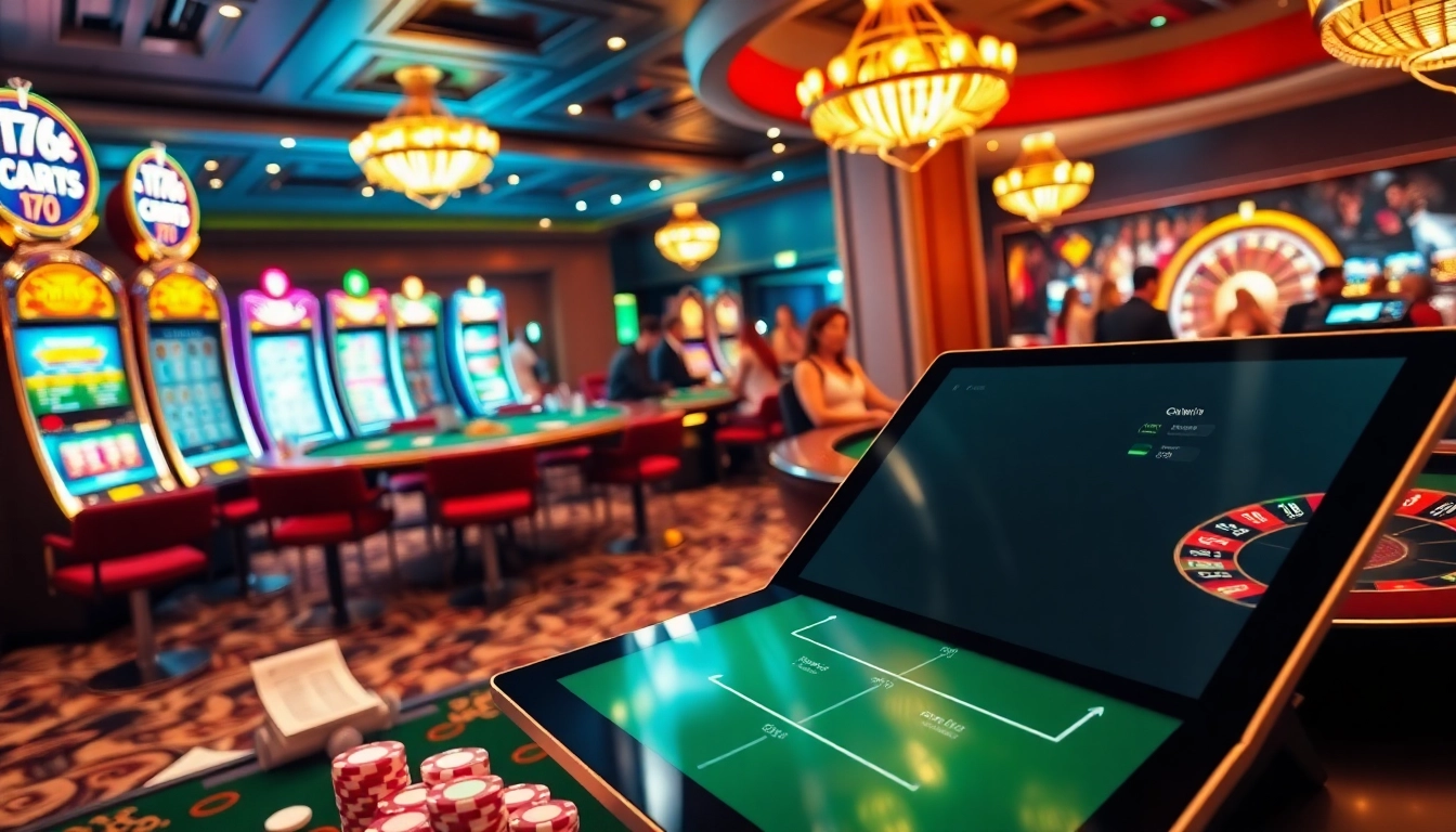 Experience lively gameplay at a casino showcased on https://okwin.blog with engaging slot machines and vibrant poker tables.