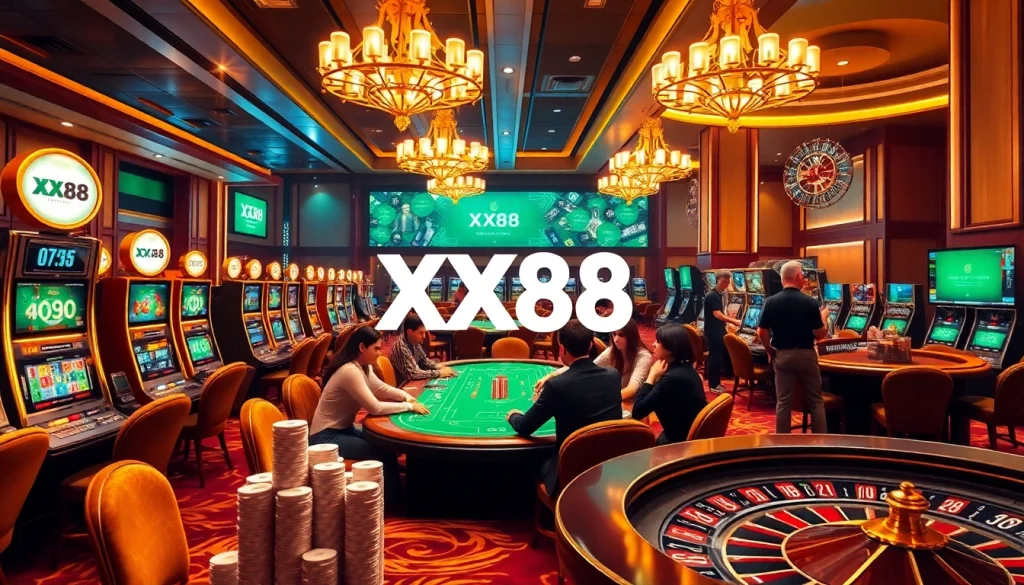 Experience thrilling moments at XX88 online casino with vibrant tables and engaging players.