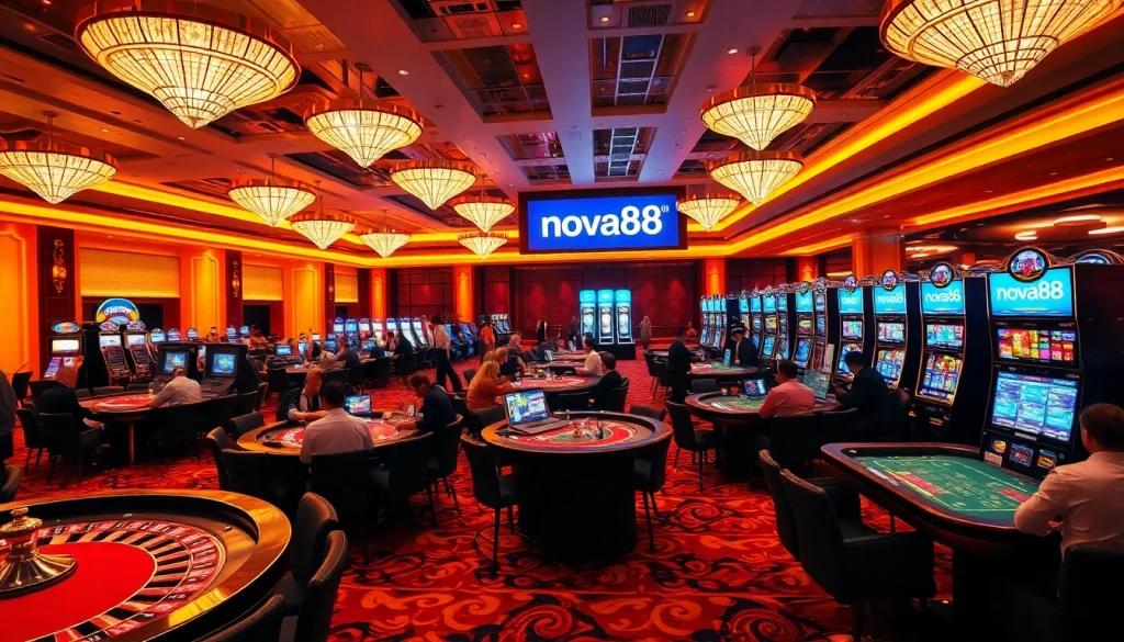 Experience thrilling roulette as players engage in exciting games at nova88 casino.