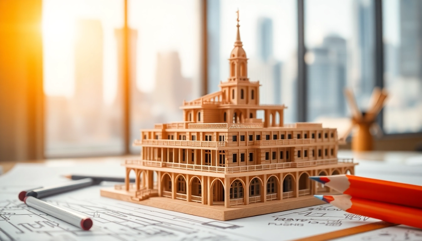 Modellbauarchitektur Wiesbaden zeigt feinste Details in einem kreativen Arbeitsumfeld.