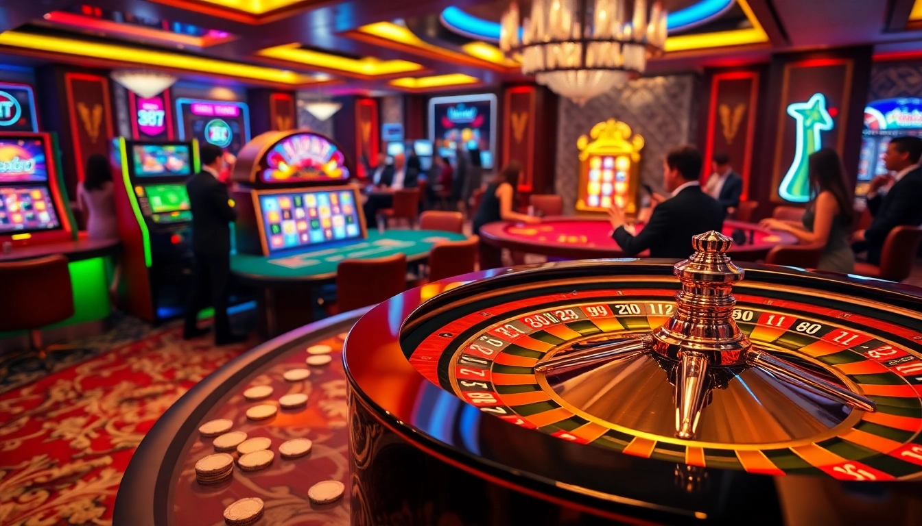Experience the thrill of casino gaming with 88t chips on vibrant tables and slot machines.