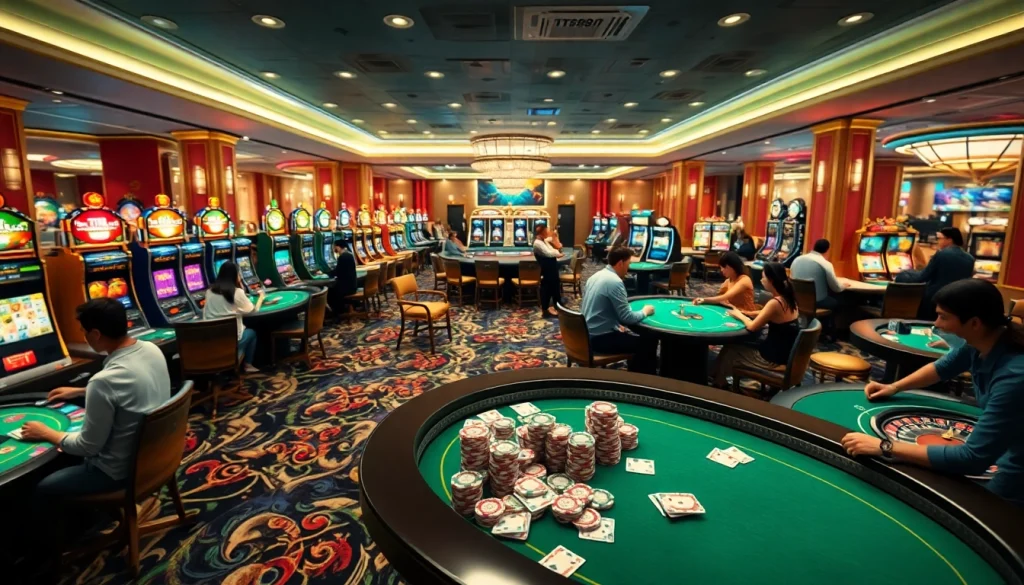 Engaging gamblers at TT88 poker tables with vibrant chips and thrilling gameplay.