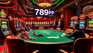 Players engaging in a thrilling game at a casino table highlighting 789PP excitement.