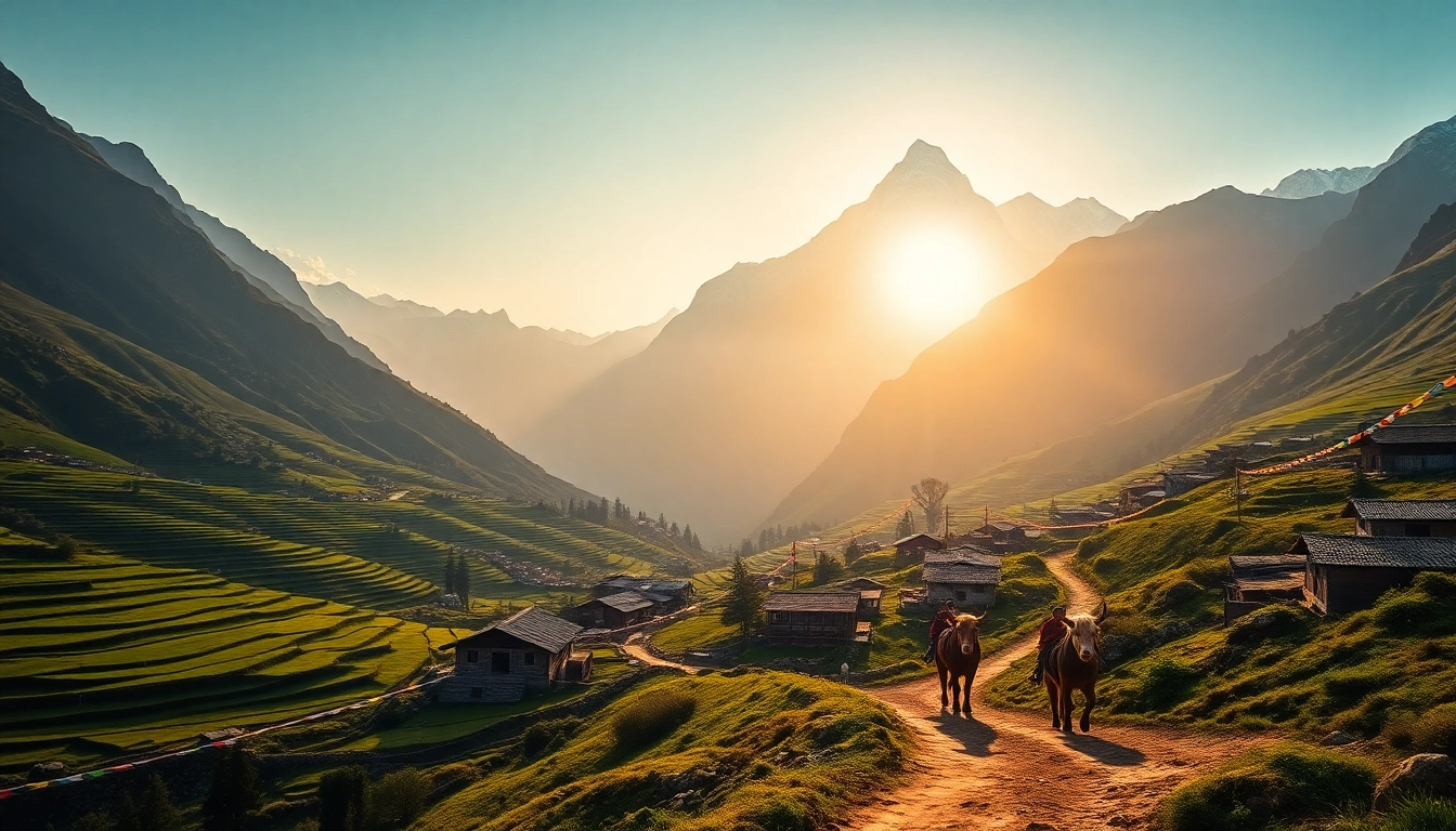 Manaslu Circuit Trekking with stunning mountain views and vibrant local culture