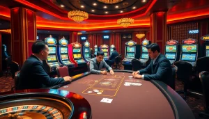 Experience thrilling gameplay at WW88's vibrant casino atmosphere with engaging slot machines and poker tables.