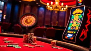 Experience the excitement of 789f best at a luxurious casino table with vibrant poker chips and cards.