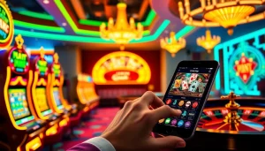 Engaging scene of Onicplay with colorful slot machines and vibrant casino atmosphere.