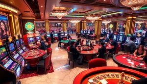 Experience the thrill at kp88 casino with exciting game tables, vibrant slot machines, and an immersive atmosphere.