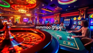 Engaging gamblers at a vibrant casino table showcasing the excitement of https://mmoo.gripe/ with poker chips and cards.