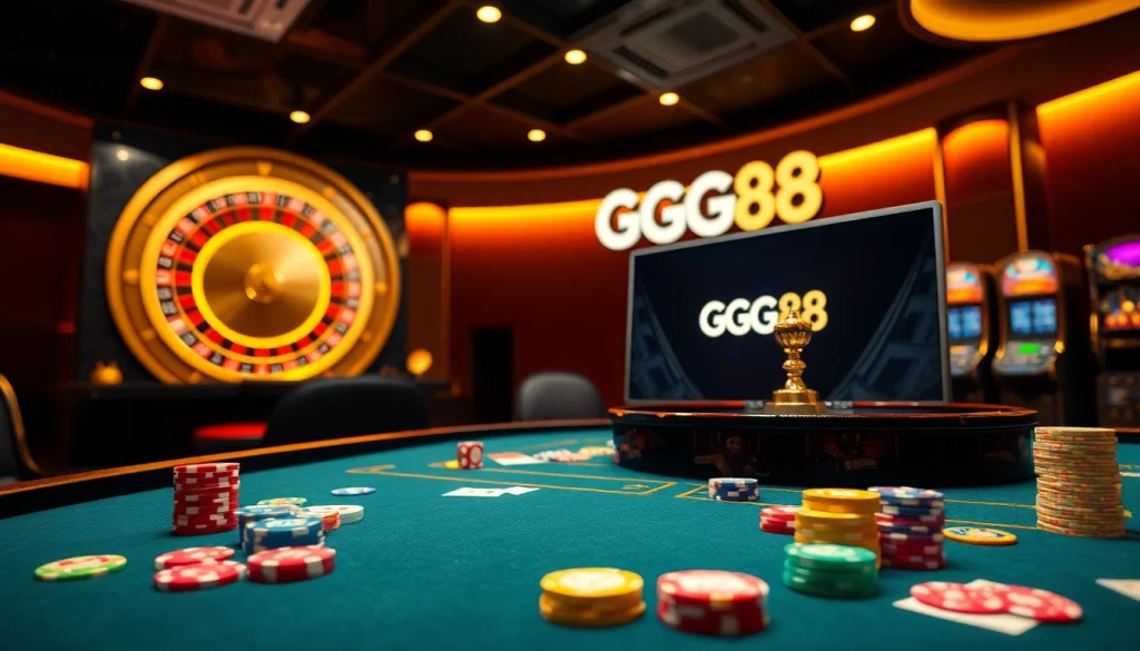 Experience seamless gaming at https://gg88.co.com/ with impressive casino tables and vibrant betting chips.